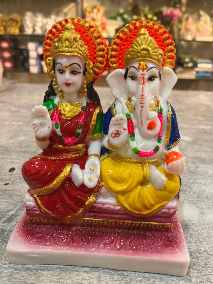 Lakshmi Ganesh Statues/Figurines/Murtis/Showpieces for Home Decor (Gifts Items)