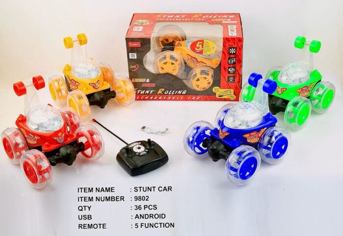 Stunt Cars Toys for Kids (360 Degree Rotation)