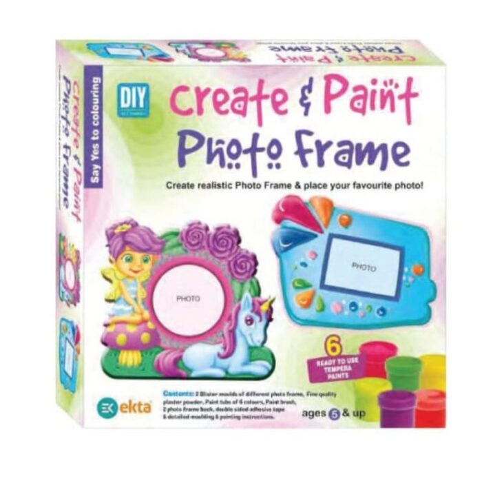 Ekta DIY Create and Paint Photoframe Toys for Kids (Creative & Decorative Games)