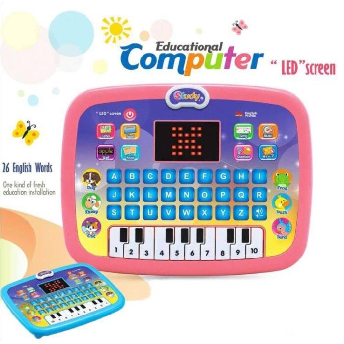 Educational Computer Toys with Piano for Kids (3 AA Batteries Included)