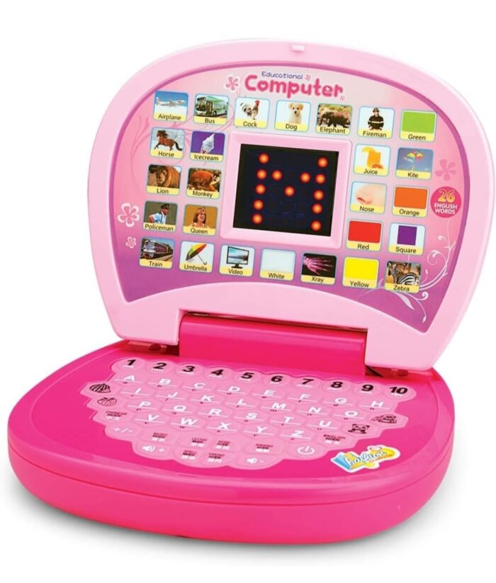 Battery Operated Educational Computer with Led Display & Music Effect Games Toys for Kids