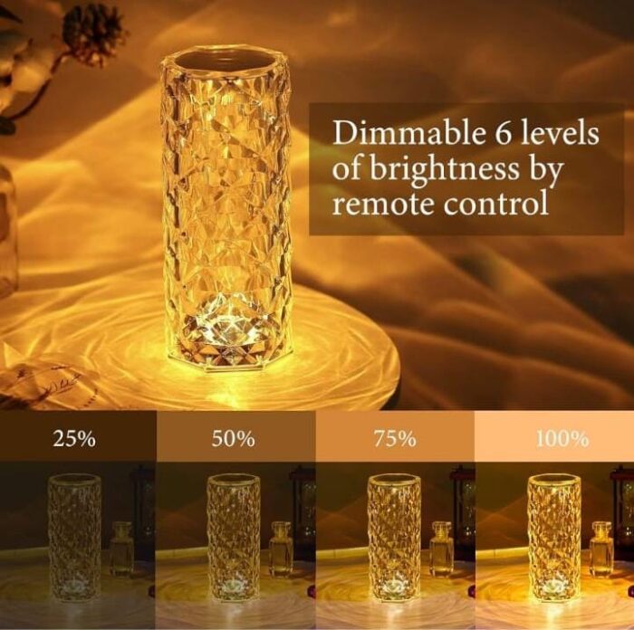 Elegant Crystal Color-Changing Lamps : Hand Tap or Remote Control, Gifts Items & Home Decor - Image 3