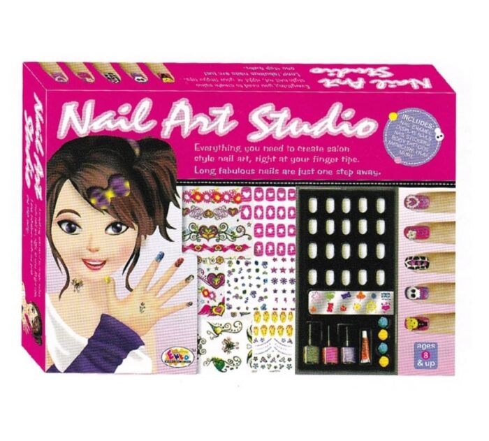 Ekta Creative Nail Art Studio Games for Girls with Accessories Toys - Image 3