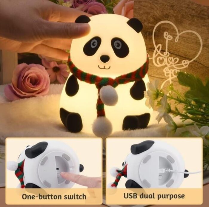 Cute Panda Colour Changing Lamps, Perfect for Room Decor & Gifts Items - Image 2