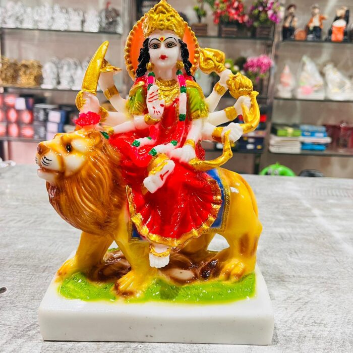 Shera Wali Mata ji 9" Statues/Showpieces/Figurines/Murtis for Home Mandir Decor, Gifts Items