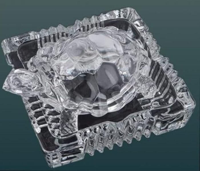 Crystal Turtle/Tortoise Plate Set for Good Luck, Gifts Items for Homes & Offices (Small)