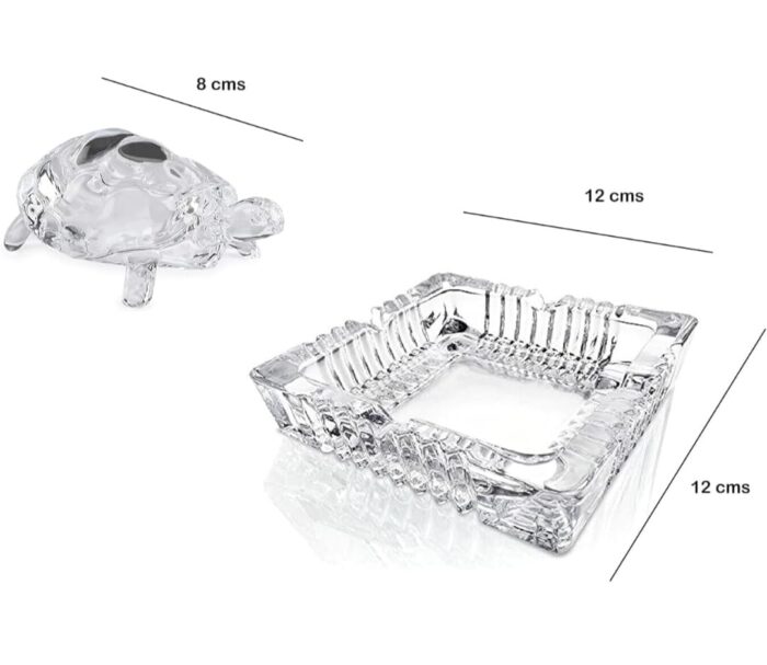 Crystal Turtle/Tortoise Plate Set for Good Luck, Gifts Items for Homes & Offices (Small) - Image 4