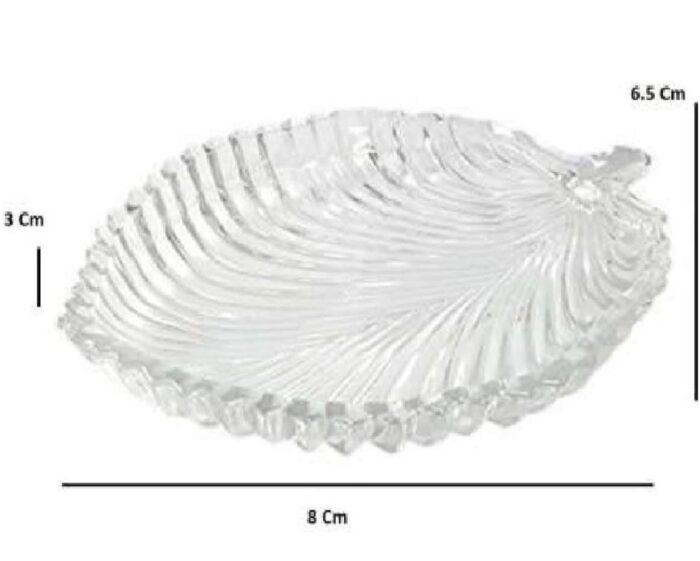 Leaf Shape Crystal Plate for Good Luck, Gifts Items for Homes & Offices - Image 3