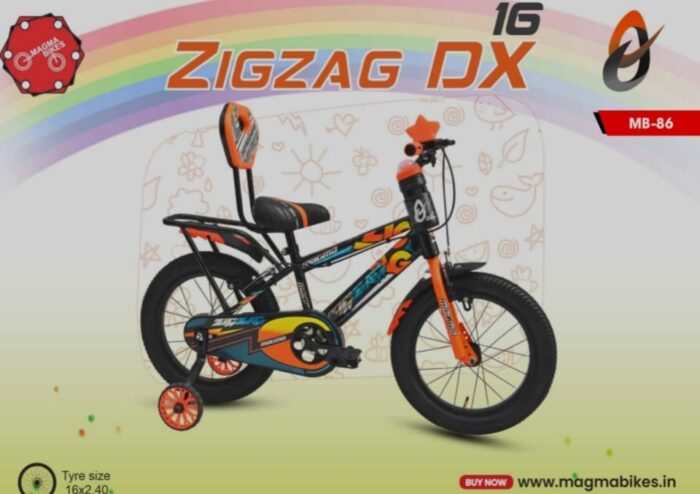 ZigZag Cycle 16T with Clipper Brakes, Tyre Size 16x2.40, 4 to 7 Age Group